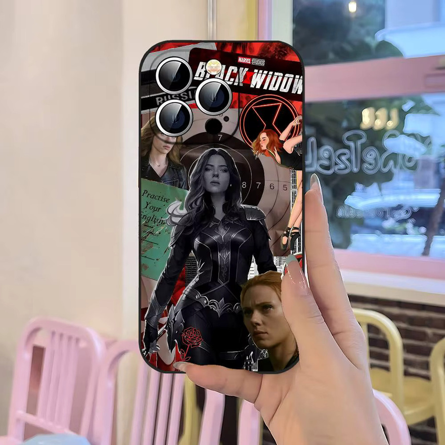 Mesuca Handyhülle W-WidowS für iPhone 11 bis iPhone 17 Pro Max Plus, weiches TPU, Schwarz/Mehrfarbig - Bild 6