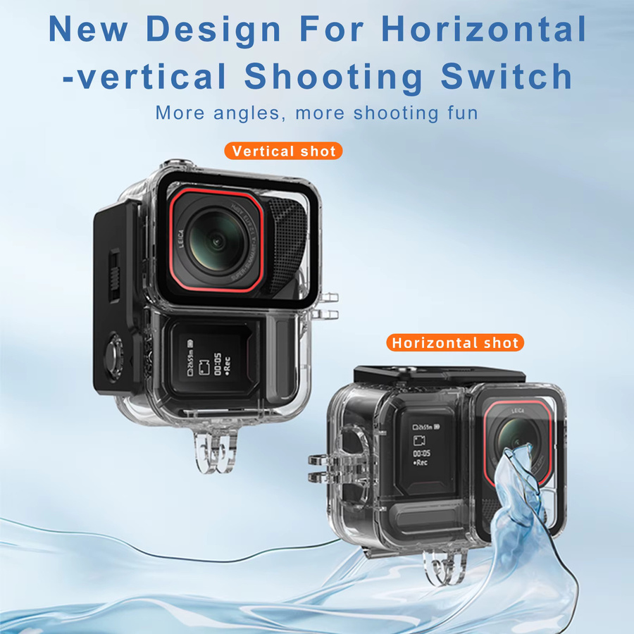 Insta360 wasserdichtes Tauchgehäuse für Ace Pro und Ace Pro 2, kratzfestes Schutzgehäuse für deine Actioncam, transparent - Bild 3