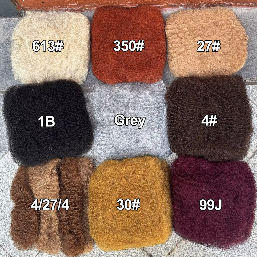 Magic Wave Afro Kinky Curly Remy Echthaar Haarverlängerung, 50g - Bild 3