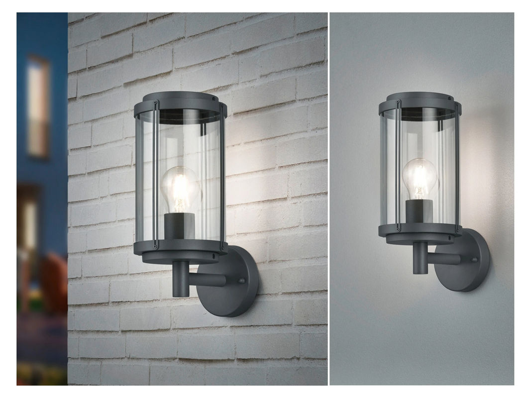 TRIO Außenwandleuchte Tanaro in Anthrazit mit Glas, IP 44, Höhe: 32,5 cm - Bild 2