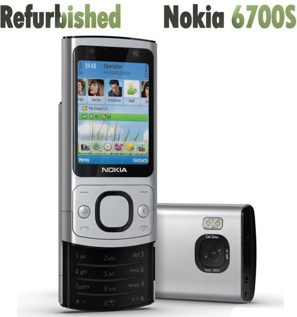 Nokia 6700 Slide Mobiltelefon Refurbished in Silber - Bild 1