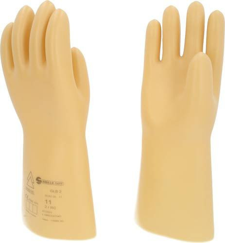KS Tools Elektrikerhandschuhe aus Latex in Gelb, Größe XXL, 1 Paar - Bild 1