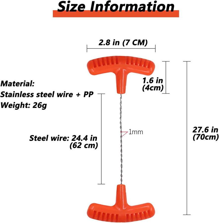 Multifunktionale Mini-Taschendrahtsäge in Orange für Holz und Kunststoff, ideal für Outdoor-Camping und Notfälle - Bild 2