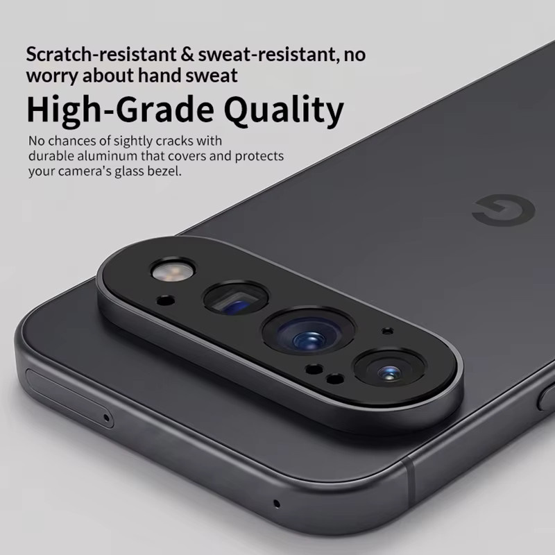 Aluminium-Metall-Objektivschutzglas für Google Pixel 11 Pro XL und Pixel 11 in Schwarz - Bild 4