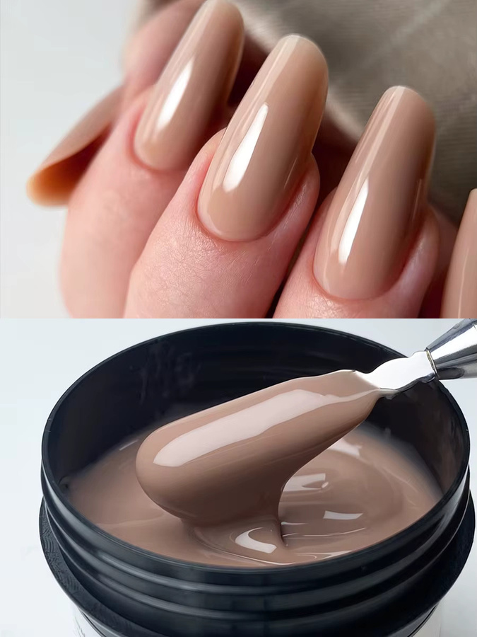 Jillnails Aufbaugel Nagellack, Braun, Glänzend, HEMA- und TPO-frei - Bild 5
