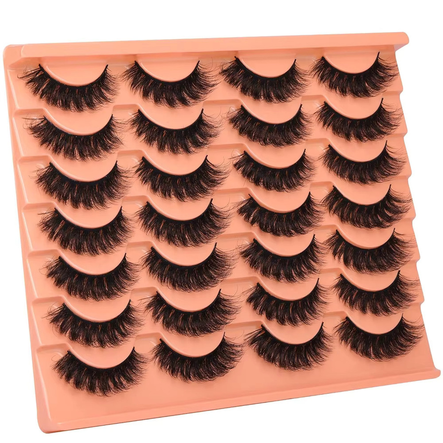 JIEFUXIN Künstliche Wimpern 8D Volumen, Cat-Eye-Stil, 14 Paar - Bild 6