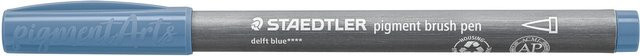 Staedtler Pigment Brush Pen in Delfterblau - Bild 1