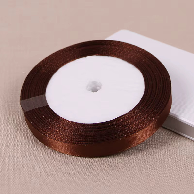 Wusmart Satinband in Braun für DIY Bastelarbeiten und Geschenkverpackungen - Bild 3