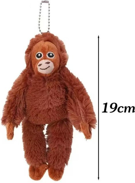 Yiran toy Cartoon Gorilla Plüschtier, Schimpansen Affe, Braun, ab 14 Jahre - Bild 1
