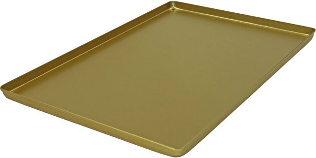 Schneider Ausstellblech aus Aluminium, eloxiert, Farbe: Gold, Rechteckig, B/T/H: 40 x 60 x 2 cm - Bild 1