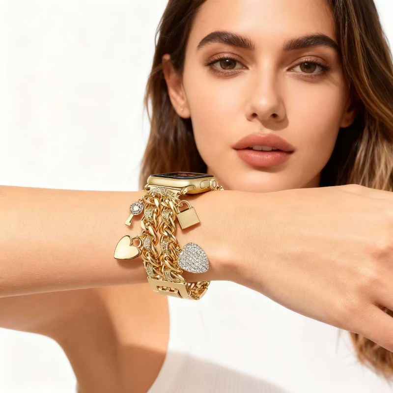 TINUORA Uhrenarmband Edelstahl, Gold, Unisex - Bild 2