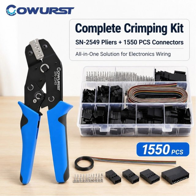 Cowurst Anschlussklemme Linien-Crimp-Set PH2.0/XH2.54 manuelles Einstellwerkzeug in Multicolour - Bild 1