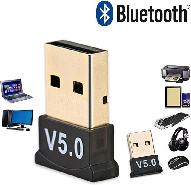 Mrgabwte USB Bluetooth 5.0 Adapter als Sender und Empfänger für Computer und Laptop - Bild 1