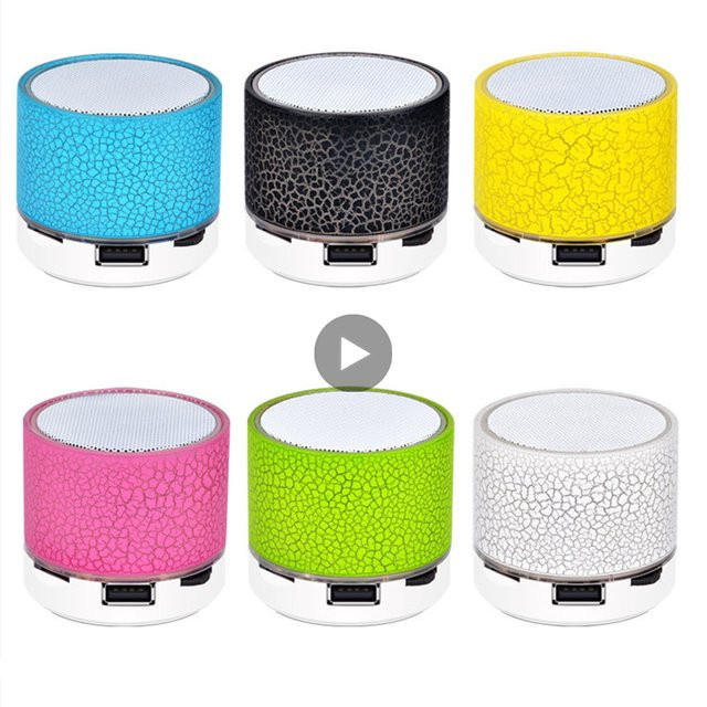 Tragbarer Mini Bluetooth Lautsprecher von AyeBeau in Gelb mit MP3-Player und Freisprecheinrichtung - Bild 1