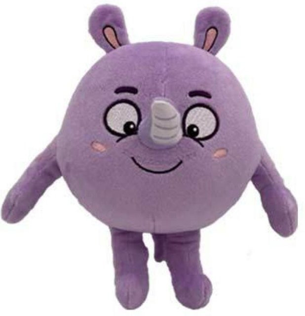 Baby Zoo Plüschtiere Katze Nashorn Igel, violett, 24cm - Bild 1
