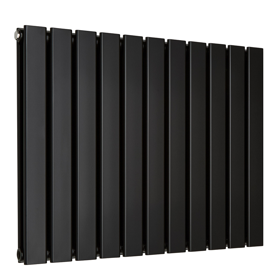 Hudson Reed Sterling Arlie Design-Heizkörper aus Stahl, Schwarz, Horizontal, B: 77,0 cm, H: 59,5 cm, T: 8,0 cm - Bild 1