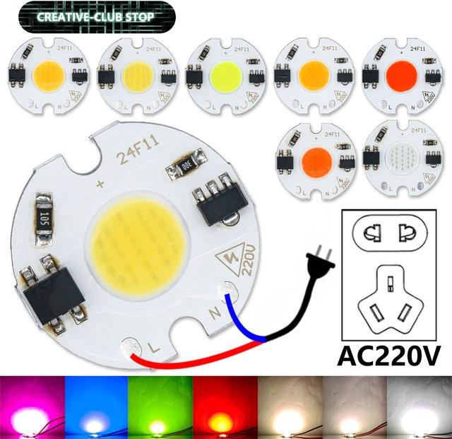 DT&ZM LED COB Chip Matrix mit Smart IC Treiber 220V in Weiß - Bild 1