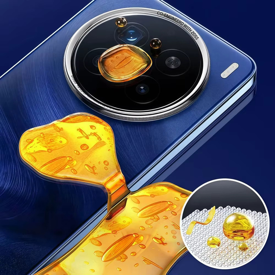 2 Stück Kameraschutz aus gehärtetem Glas für Vivo X300 und X300 Pro, hintere Objektivringabdeckung, transparent - Bild 3