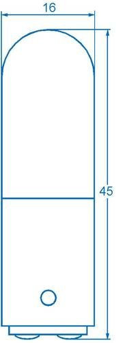Barthelme Kleinröhrenlampe BA15d, transparent, 6 W, 220 V - Bild 1