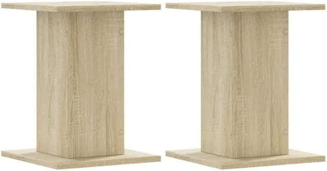 2er Set vidaXL Pflanzenständer aus Holzwerkstoff in Sonoma Eiche, B/T/H: 30 x 30 x 40 cm - Bild 1