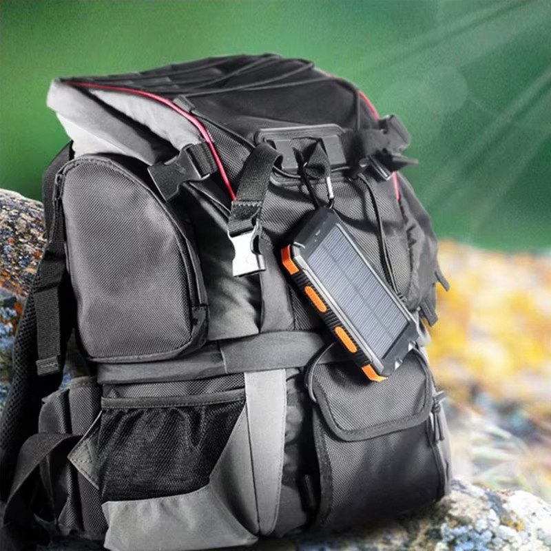 Solar Power Bank 80000 mAh Tragbare Externe Batterie mit starkem LED Licht für Smartphones in Blau oder Schwarz - Bild 6