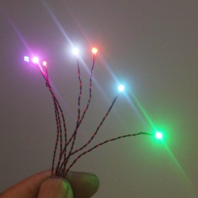 5 Stück Dykbcells X Wired 0805 SMD LED Lampen für 3V DC DIY Modellbau und Diorama - Bild 1