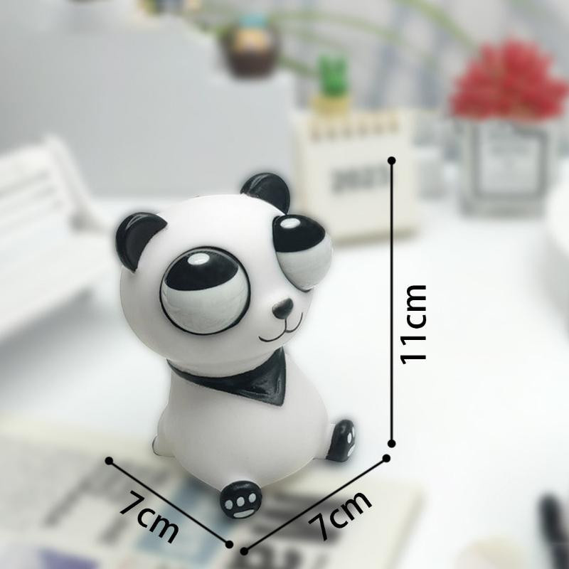 XDR Lustiger Quetsch-Pandabär-Puppe Augapfel-Herausschieß-Spielzeug Knet-Grünes-Insekt Fidget Anti-Stress-Spielzeug - Bild 3