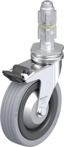 Blickle LRA-VPA 100K-FI-FA-E03 Lenkrolle mit Feststeller in Grau, Schwarz und Silber, Rad-Durchmesser: 100 mm, Tragfähigkeit: 70 kg - Bild 1
