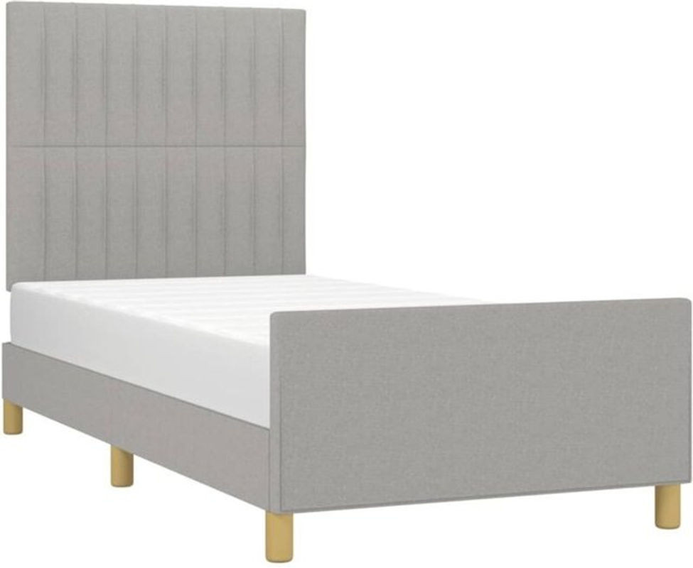 Polsterbett Vidaxl in Grau aus Stoff und Holzwerkstoff, B/T: 100 x 200 cm - Bild 1