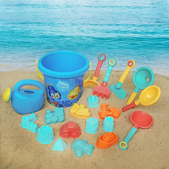 MSFTOYS Strand Spielzeug Set, 20-teiliges Set, Kunststoff, Bunt - Bild 1