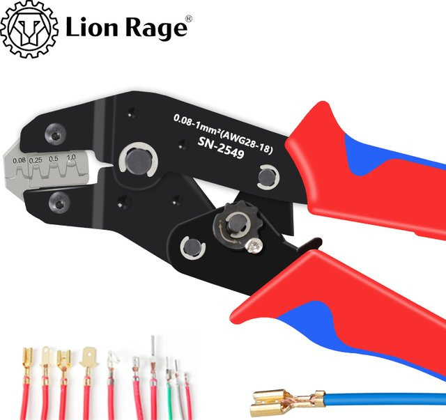 Ratschen-Crimpzange SN-2549 für PH2.0, XH2.54, JST und Dupont Terminal Connectors von Lion Rage - Bild 1