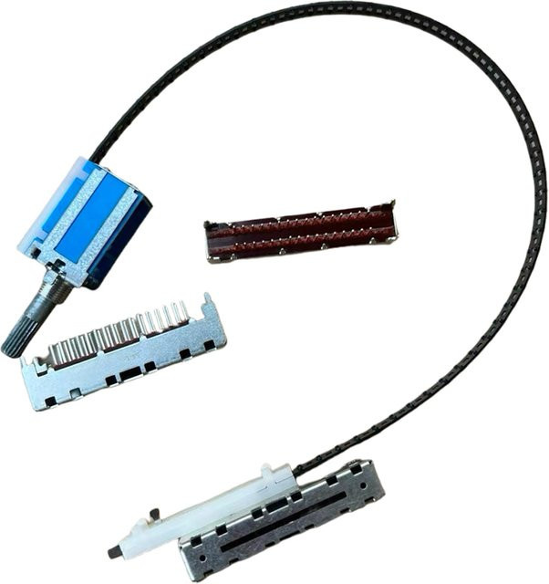 ALPS Japanischer Drehschalter mit Pull-Tab Band, 6-Positionen Dual-Row, 32-Pin, Griff Länge: 25 mm - Bild 1