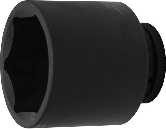 BGS Kraft Steckschlüssel Einsatz Sechskant tief mit 25 mm Innenvierkant Antrieb und 95 mm Schlüsselweite in Schwarz und Multicolour - Bild 1