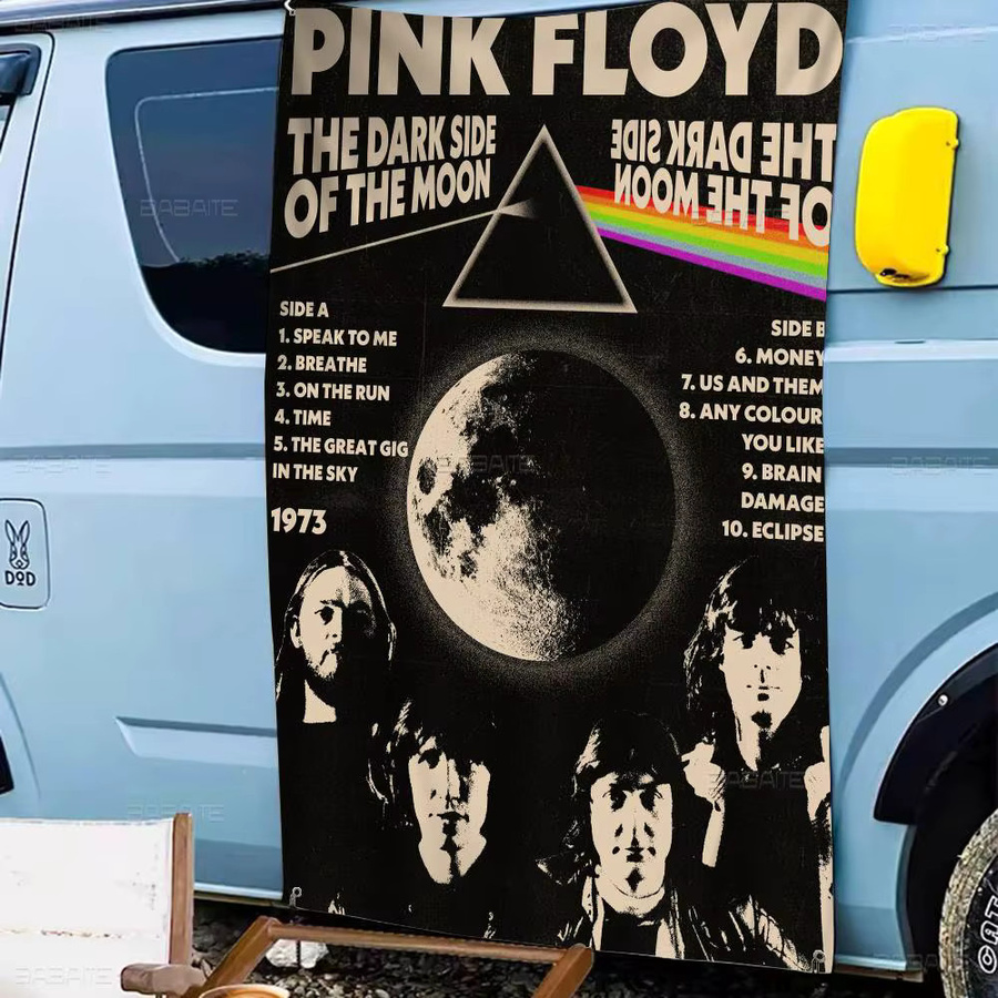 Potdemiel Pink Floyd Rockband Flagge mit Retro-Muster als Partydekoration - Bild 3