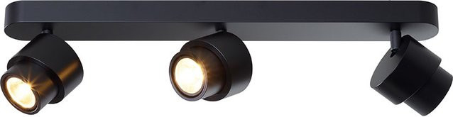 Escale Brush 3-flammiger LED-Deckenstrahler in Schwarz, dimmbar und verstellbar, Warmweiß 2700K - Bild 1