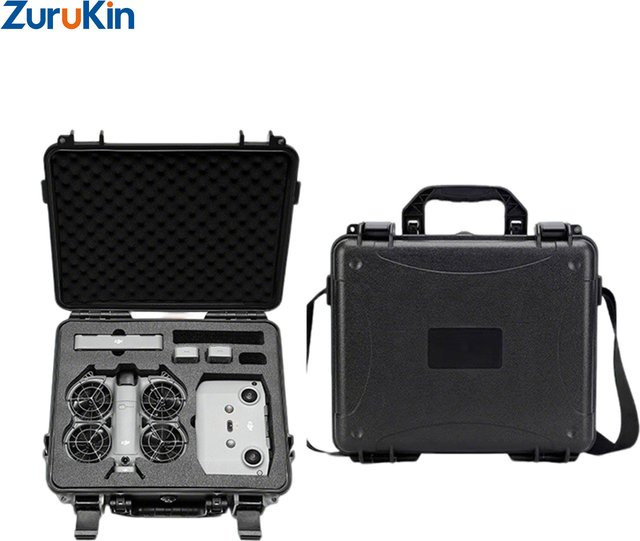 ZuruKin Hartschalen-Tragetasche mit Schultergurt für DJI NEO2 Drone Combo, schwarz, stoßfeste und wasserdichte Aufbewahrungsbox - Bild 1