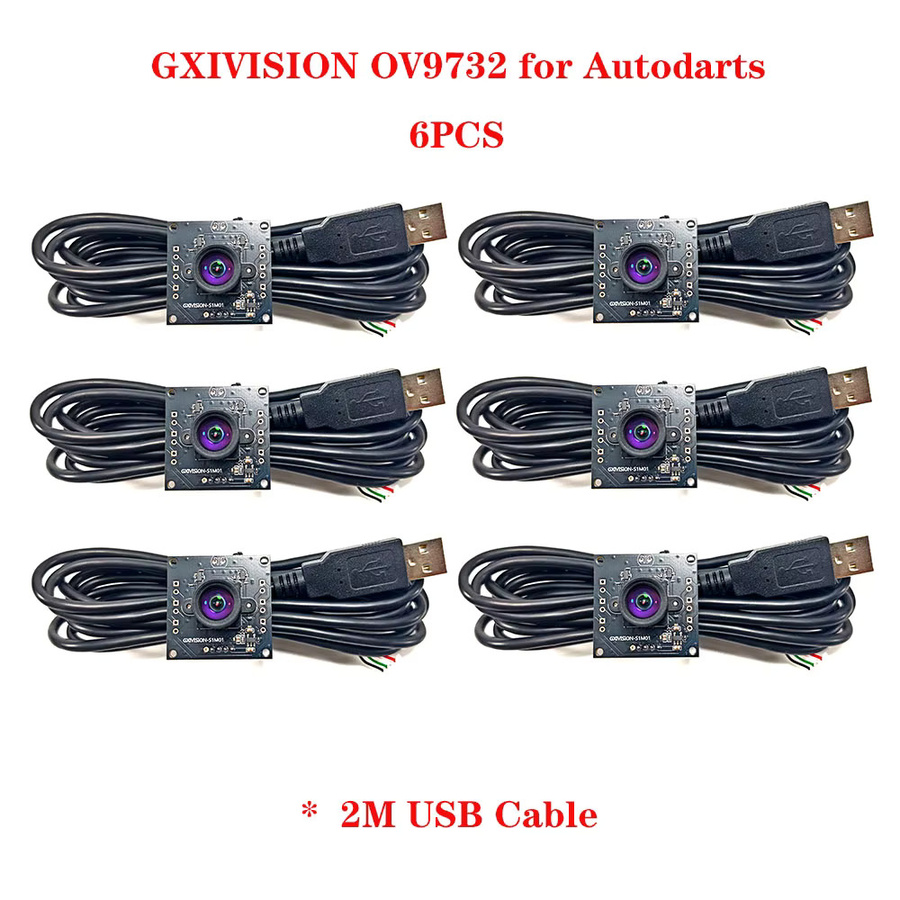 GXIVISION USB-Kameramodul OV9732 für Autodarts-Scoring-System, 1MP HD, 1280x720, 100 Grad, Schwarz - Bild 3