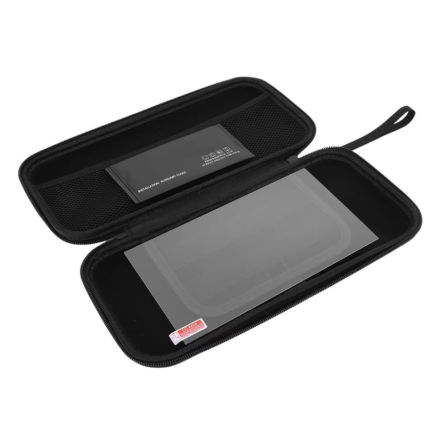 Nintendo Switch 2 Zubehör Set mit schwarzer PU-Tragetasche und kratzfestem Displayschutzfolie - Bild 5