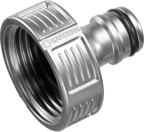 Gardena Premium Hahnverbinder aus Metall in Silber mit Anti-Splash und Frostbeständigkeit, 33,3 mm (G 1") - Bild 1