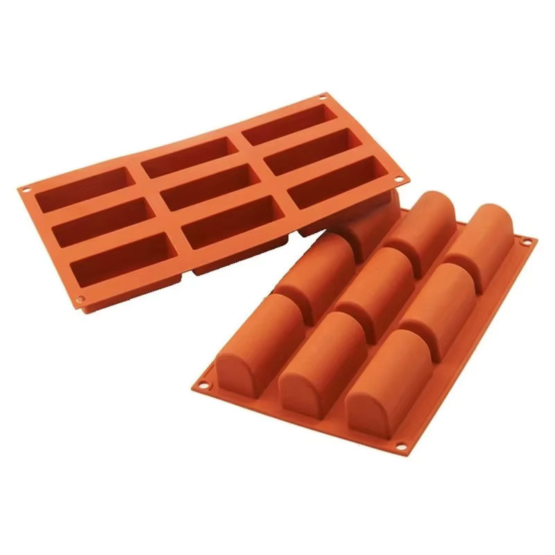 Rechteckige Silikon Backform für Schokolade, Candy und Protein Bars mit 9 oder 12 Fächern - Bild 3