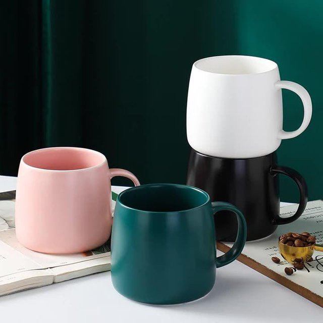 HomeHarmony Keramiktasse im nordischen Stil, Mehrfarbig, 350 ml - Bild 1