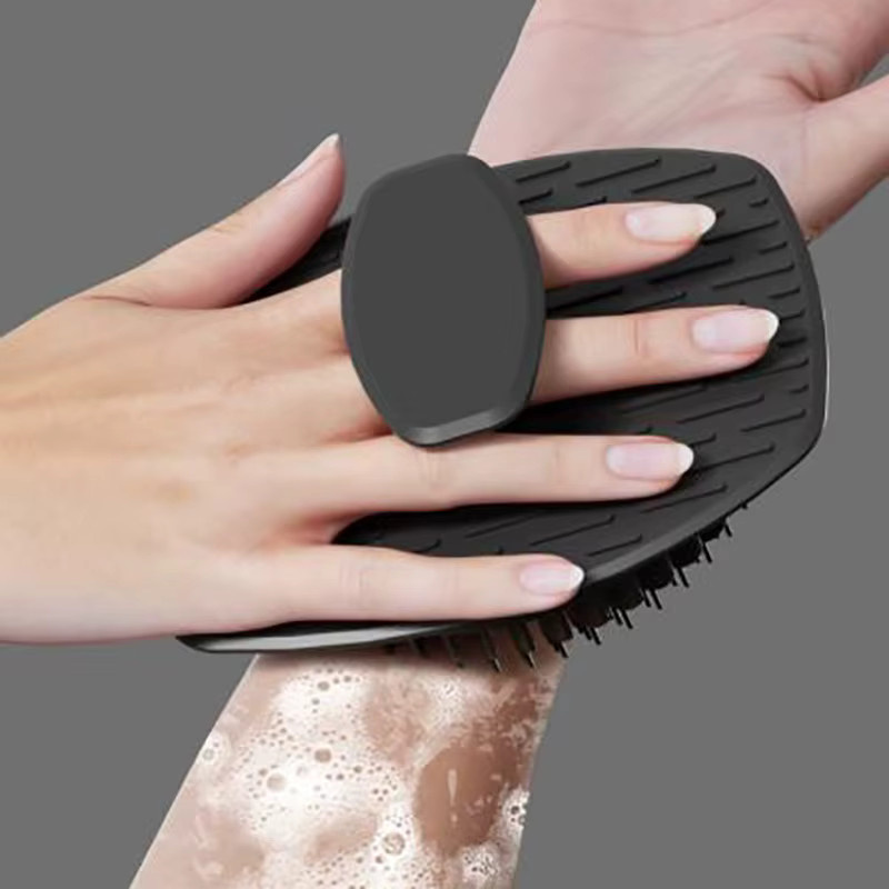 hedahlia Silikon-Peelingbürste, Schwarz, Unisex - Bild 2