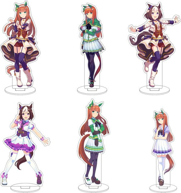 Bandai Uma Musume: Pretty Derby Kitasan Black Satono Diamond Special Week Cos Acryl-Figurenständer, Kunststoff, Bunt / Mehrfarbig - Bild 1