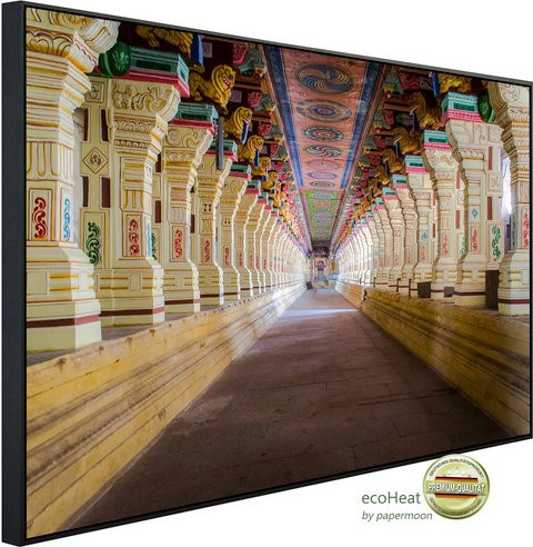papermoon Infrarotheizung EcoHeat Ramanathaswamy Tempel mit Matt-Effekt in Bunt, App-Steuerung und Überhitzungsschutz - Bild 1
