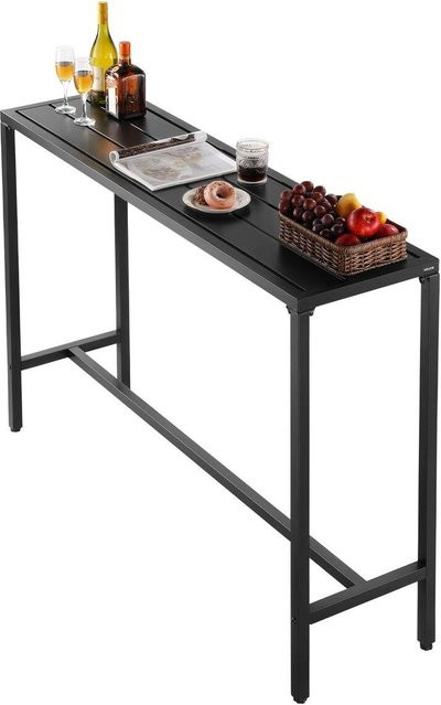 Outdoor Bartisch Buying Solutions, MB, Schwarz, B: 140 cm, T: 37,5 cm, H: 98 cm - Bild 1