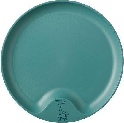 Mepal Mio Kinderteller aus Melamin in Deep Turquoise, spülmaschinenfest und mikrowellengeeignet - Bild 1