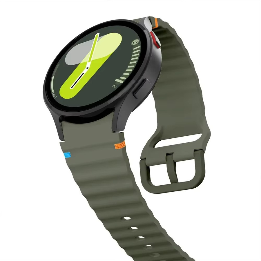Sportarmband für Samsung Galaxy Watch, Silikon, Schwarz, Unisex - Bild 1