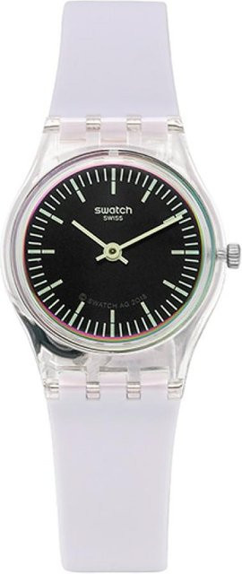 Swatch Armbanduhr, Quarz, Kunststoff, Schwarz, Damen - Bild 1