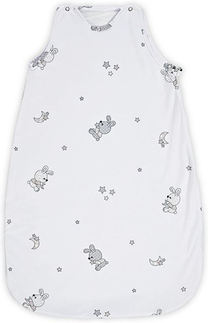 Lorelli Baby Winterschlafsack aus 100% Baumwolle in Grau Weiß, 2,5 TOG, B/T/H: 80 x 45 x 3 cm - Bild 1