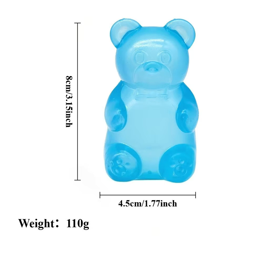 CHUTAI Squishy Mini Süßer Bär Maltose-Quetschspielzeug, purple - Bild 2